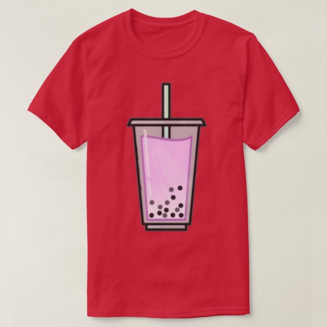 T-shirt Thé à bulle fraise (Design devant)
