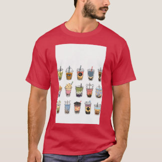 T-shirt Thé à bulle gonflé Boba Desig Cadeau parfait