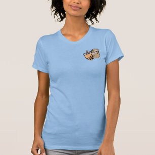 T-shirt Thé à bulle mou et fentes