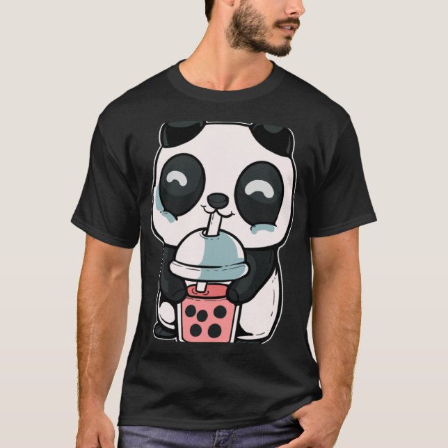T-shirt Thé à bulle Panda (Devant)