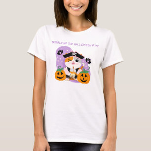 T-shirt Thé à bulles avec un chat kawaii pirate Halloween 
