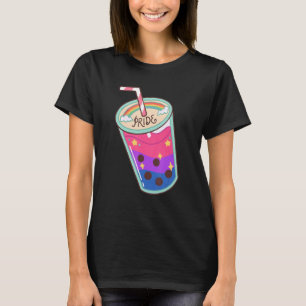 T-shirt Thé à bulles de fierté Boba Tea allié LGBT Gay Les