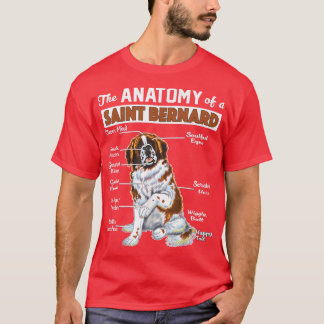 T-shirt The Anatomy of a Saint Bernard Funny