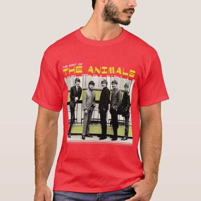 T-shirt The Animals Retro Artwork With Vibrant Energy With (Devant)