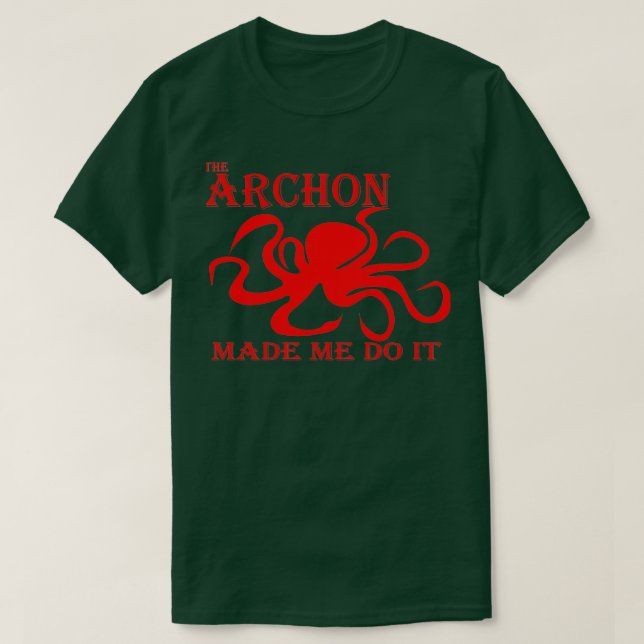 T-shirt The Archon Made Me Do It Red (Design devant)
