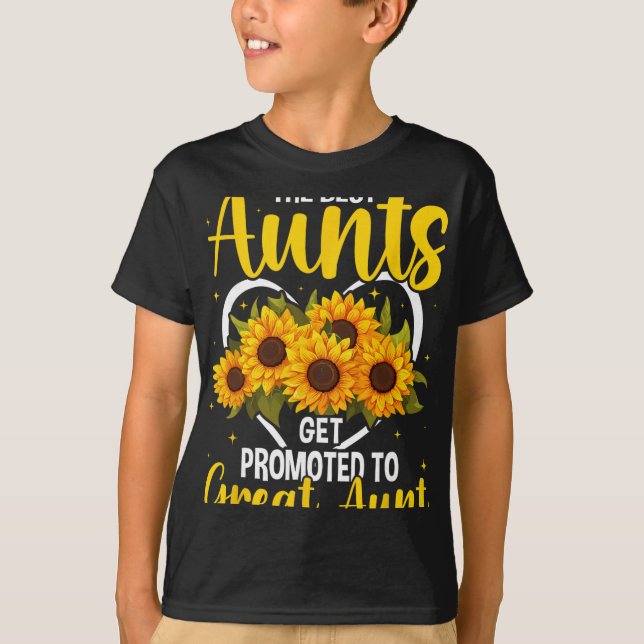 T-shirt The Aunts Get Promoted To Great Aunt New Great Aun (Devant)