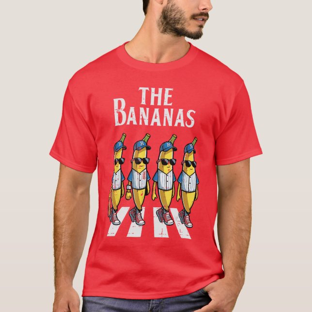 T-shirt The Banana Crossing Funny Fruit Meme Parody Men Wo (Devant)