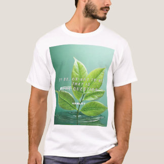 T-shirt The Bard Tee Men’s Shakespeare Shirt–new leaves