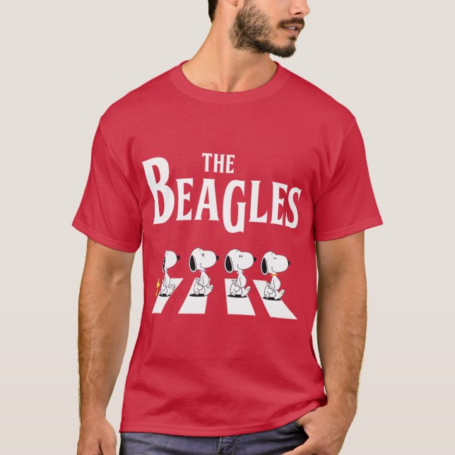 T-shirt The Beagles Abbey Road Pawty PERFECT GIFT FOR YOU  (Devant)