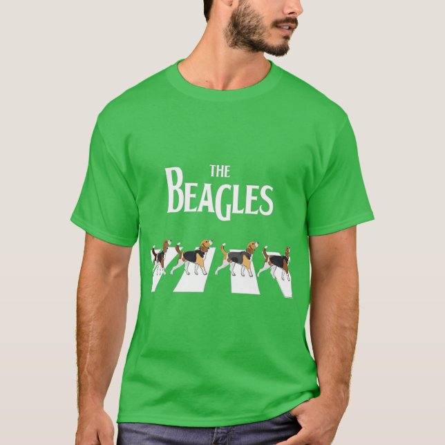 T-shirt The Beagles retro (Devant)