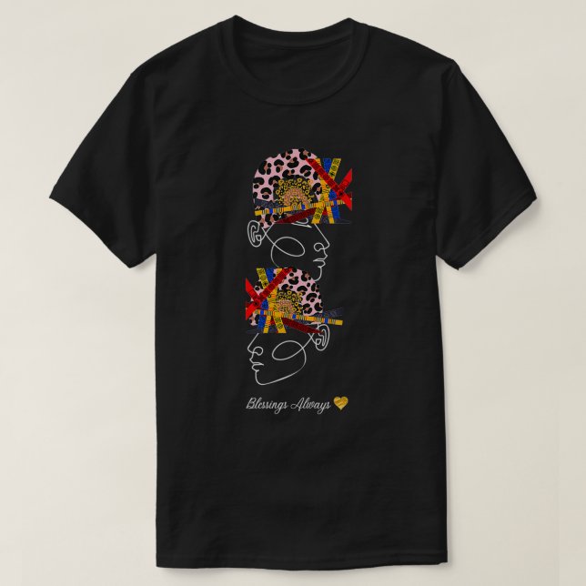 T-shirt The Beginning To The End, Blessings Always1  (Design devant)