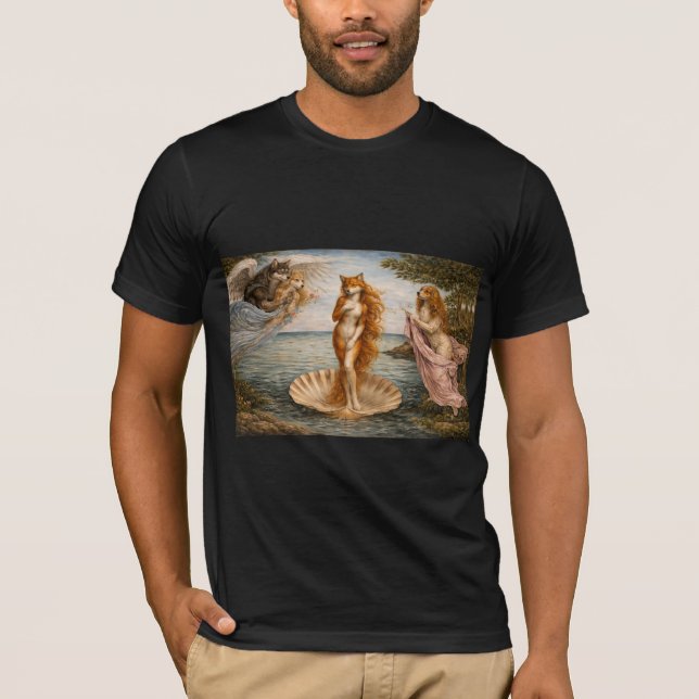 T-shirt The Birth of Furry Venus (Devant)