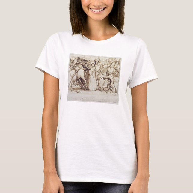 T-shirt The Blind Man, 1853 (stylo, encre, lavage et graph (Devant)
