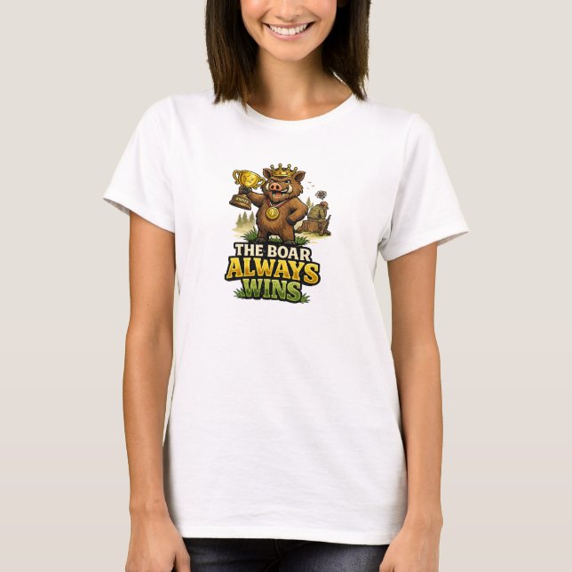T-shirt The Boar Always Wins (Devant)