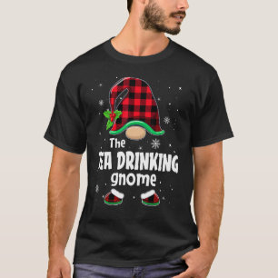 T-shirt Thé Boire Buffalo Gnome Plaid Christmas Matchin