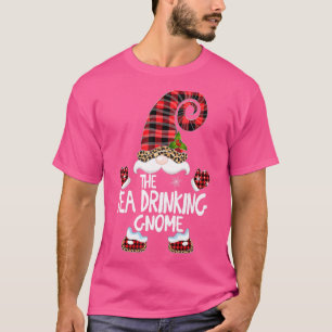 T-shirt Thé Boire Gnome Buffalo Plaid Correspondant Christ