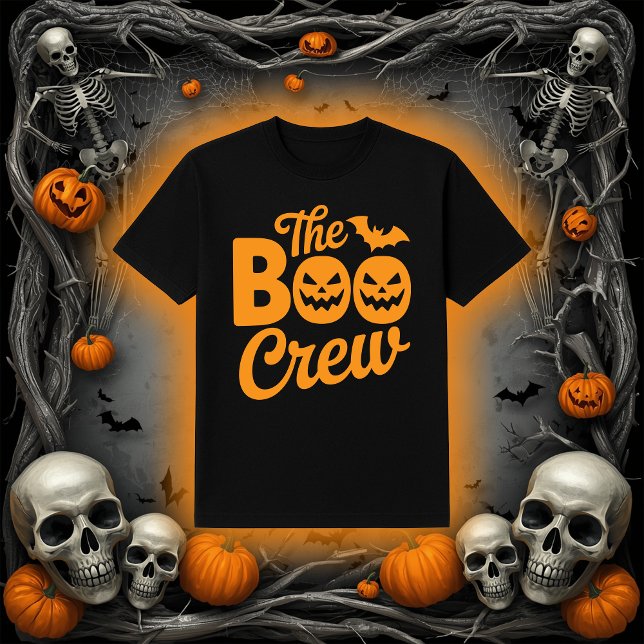 T-shirt The Boo Crew Jack-O'-Lantern & Bat Halloween (Créateur téléchargé)
