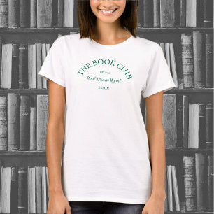 T-shirt The Book Club Green Crest Lire Discuter Répéter