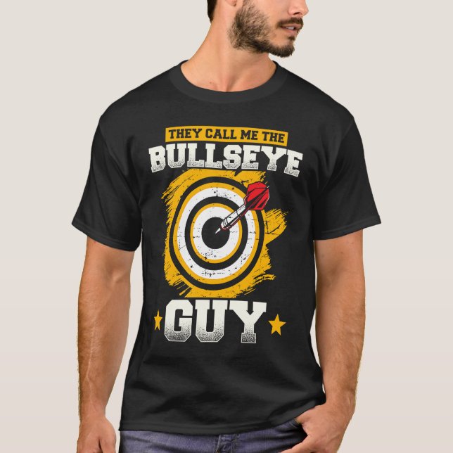 T-shirt The Call Me Darts Bullseye Guy (Devant)