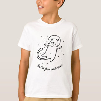 T-shirt The Cat From Outer Space Funny Astronaut Kitty