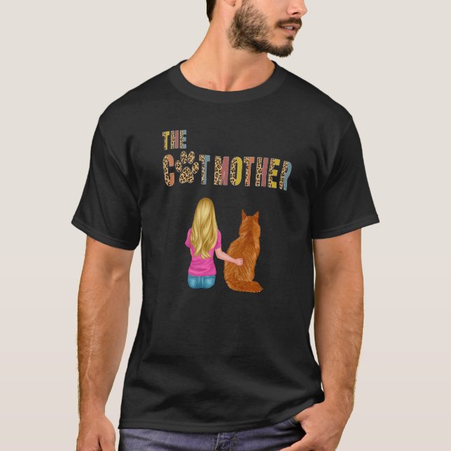 T-shirt The Catmother Maine Coon Cat   Mother Cat Mom  1 (Devant)