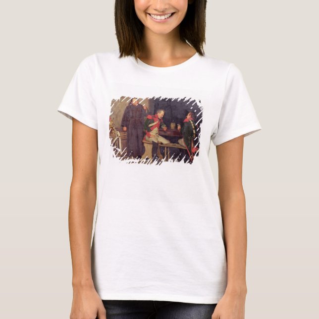 T-shirt The Cheat (pétrole contre canvas) (Devant)