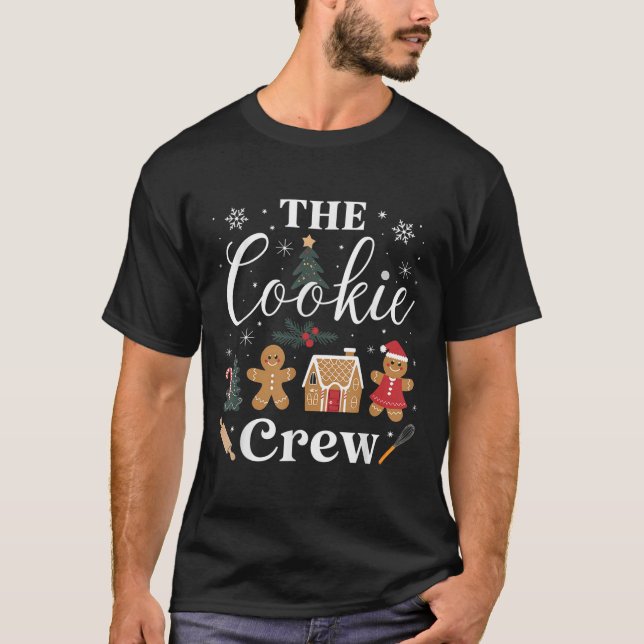 T-shirt The Cookie Crew Christmas Baking Cookie Lover Kids (Devant)
