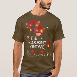 T-shirt The Cooking Gnome Matching Family Christmas Gnome 