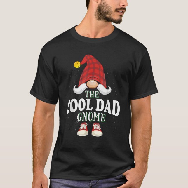 T-shirt The Cool Dad Gnome Family Christmas Pajama  (Devant)