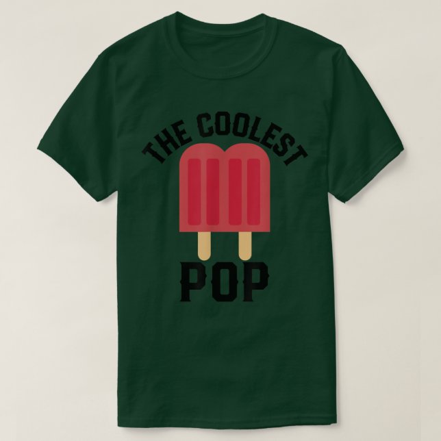 T-shirt The Coolest pop Funny Ice popsicle  (Design devant)