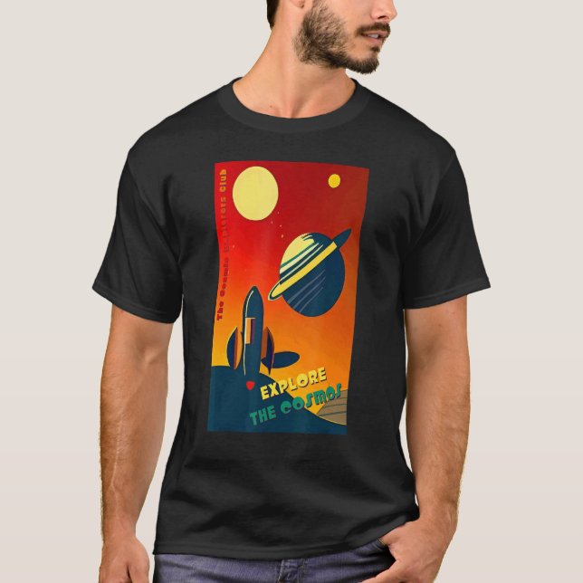 T-shirt The Cosmic Explorers Club Explore The Cosmos (#09) (Devant)