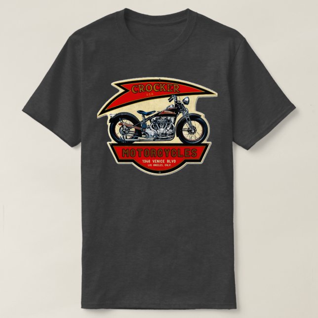 T-shirt The Crocker Motorcycles 1346  (Design devant)