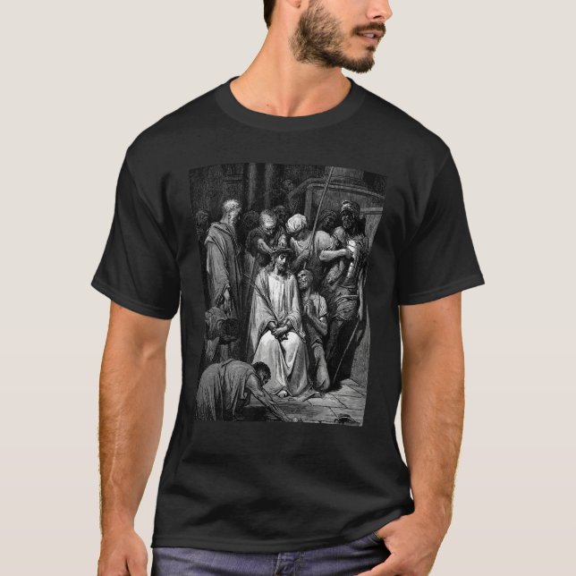 T-shirt The Crown of Thorns Gustave Dore Biblical Art (Devant)