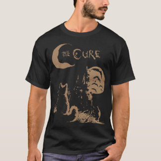 T-shirt The Cure Cat Moon 90S funny