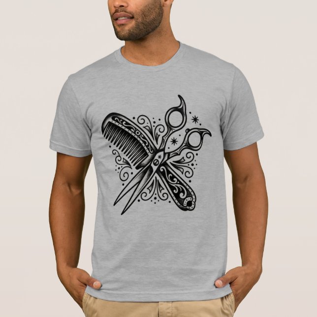 T-shirt The Cut & Craft | Tee-shirt Flash Barber Tradition (Devant)