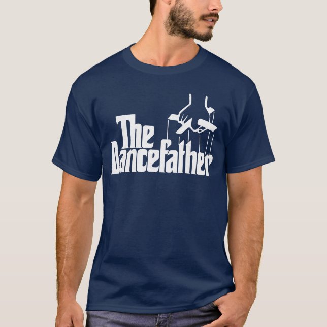 T-shirt The Dancefather Funny Dance Dad Dancer Dancing Fat (Devant)