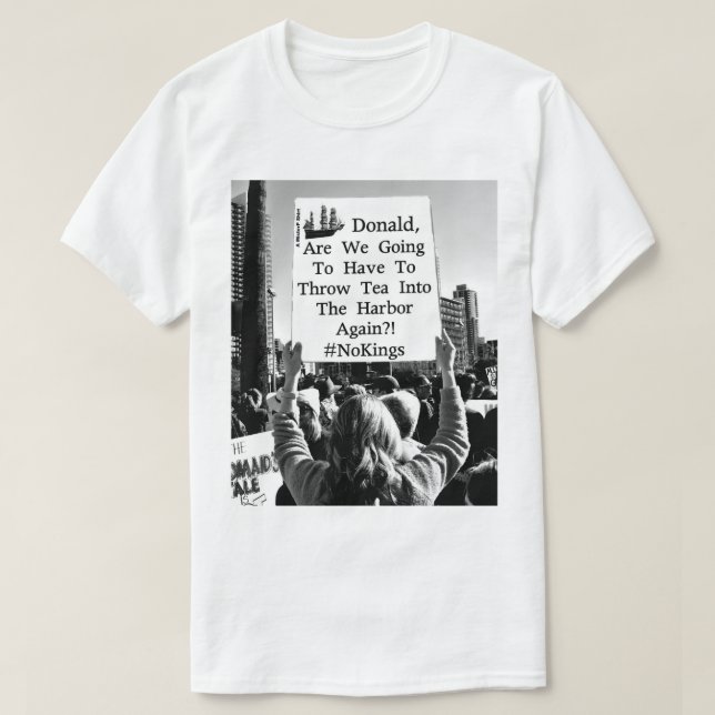 T-shirt Thé Dans Le Port (2 Côtés) - Une Chemise MisterP (Design devant)