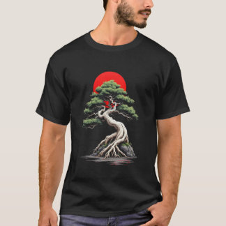 T-shirt Thé d'arbre de Bonsaï Jardinage japonais Japon Bot
