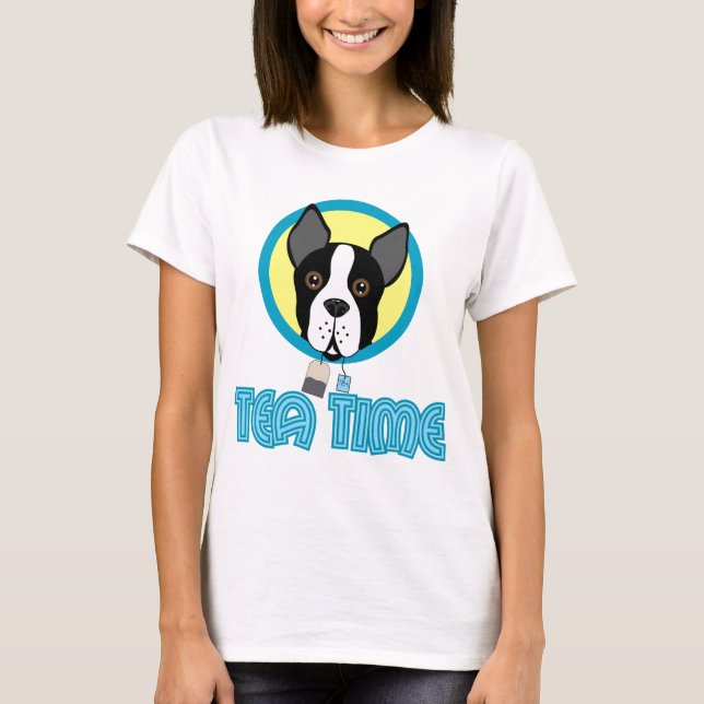 T-shirt Thé de Boston Terrier (Devant)