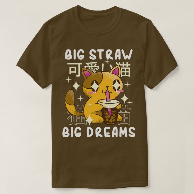 T-shirt Thé de bulle Big Paille Big Dreams 11 (Design devant)