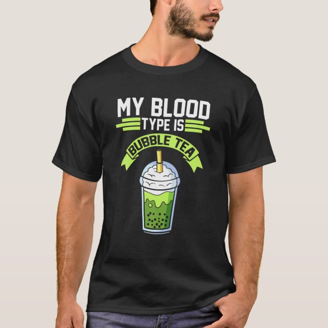 T-shirt Thé de bulle Pearl Tea (Devant)