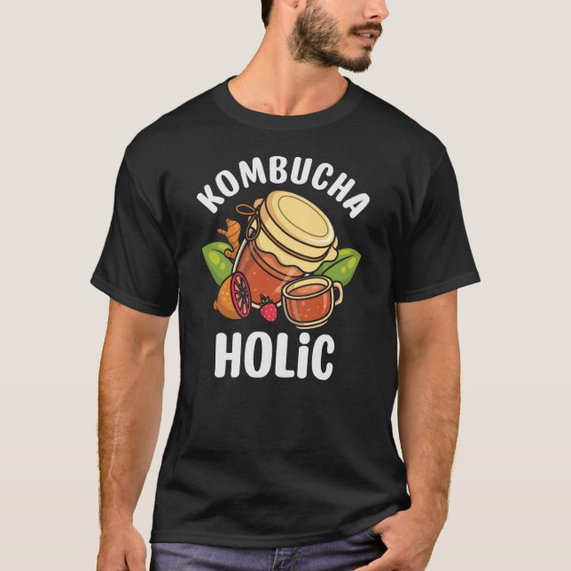 T-shirt Thé de champignon Kombuchaholic Scoby (Devant)