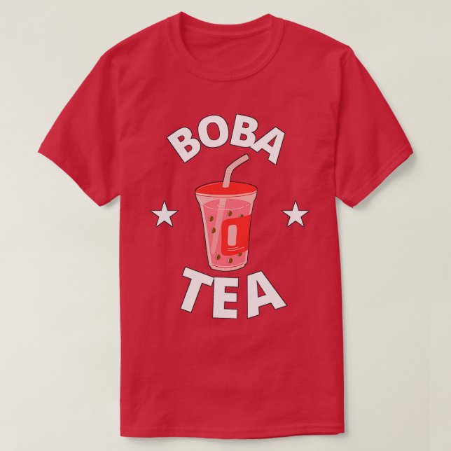 T-shirt Thé de fraise Boba (Design devant)
