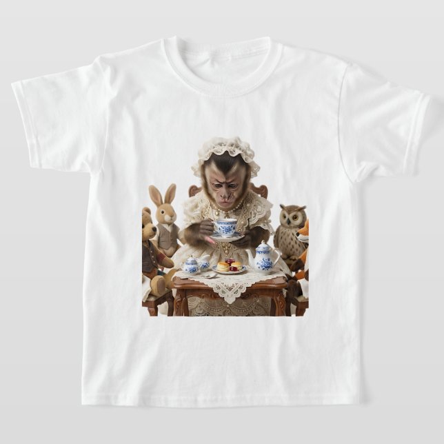 T-shirt Thé de singe victorien (Poser)