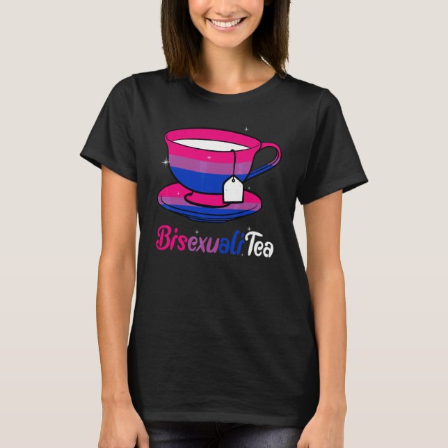 T-shirt Thé de soutien bisexuel Bisexualitea (Devant)