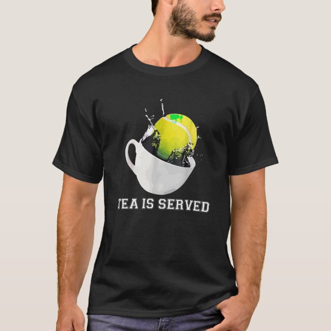 T-shirt Thé De Tennis Servi (Devant)