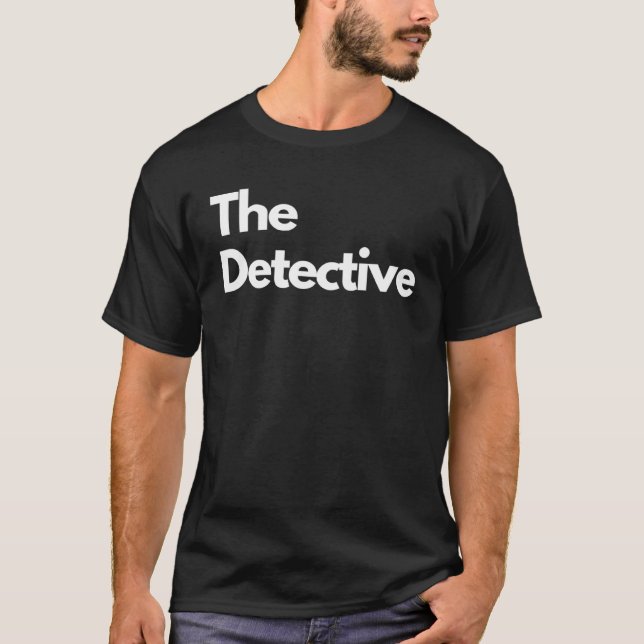 T-shirt The Detective   minimalist titles (Devant)
