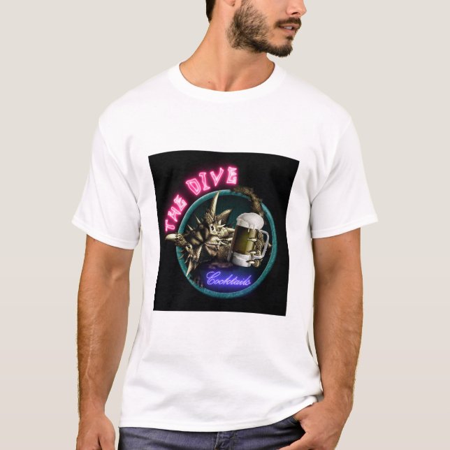 T-shirt The Dive - "Boire en paix ou laisser en morceaux" (Devant)