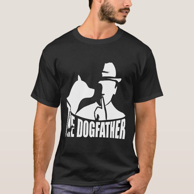 T-shirt The Dogfather Funny Pet Parent Movie Parody. (Devant)
