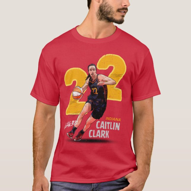 T-shirt the dribble ball pose with 22 background (Devant)